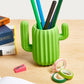 Desktop organiser, pen holder, magnetic arms, cactus