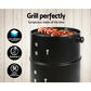 3-in-1 Charcoal BBQ Smoker - Black-2