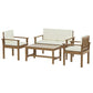 4 Seater Acacia Wood Lounge Setting-0