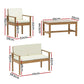 4 Seater Acacia Wood Lounge Setting-1