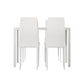 5 Piece Dining Set with Wooden Table Top - White-2