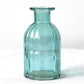 Green lined glass vase