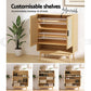 Rattan Shoe Cabinet Storage Rack with Shelf-6