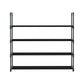 4 Tier Stackable Shoe Rack 80cm Black-3