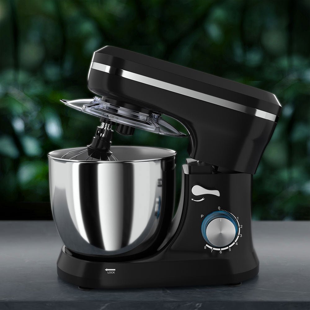 3in1 Stand Mixer 8 Speed 5L Mix Master 400W Black-4