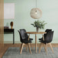 Modern dining chairs black with beech wood legs