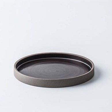 Medium charcoal plate with rim