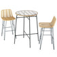 3 Piece Outdoor Wicker Bar Setting-1