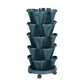 Garden Bed 5 Tier Vertical Garden Strawberry Stackable Planters Herbs Petunias-0