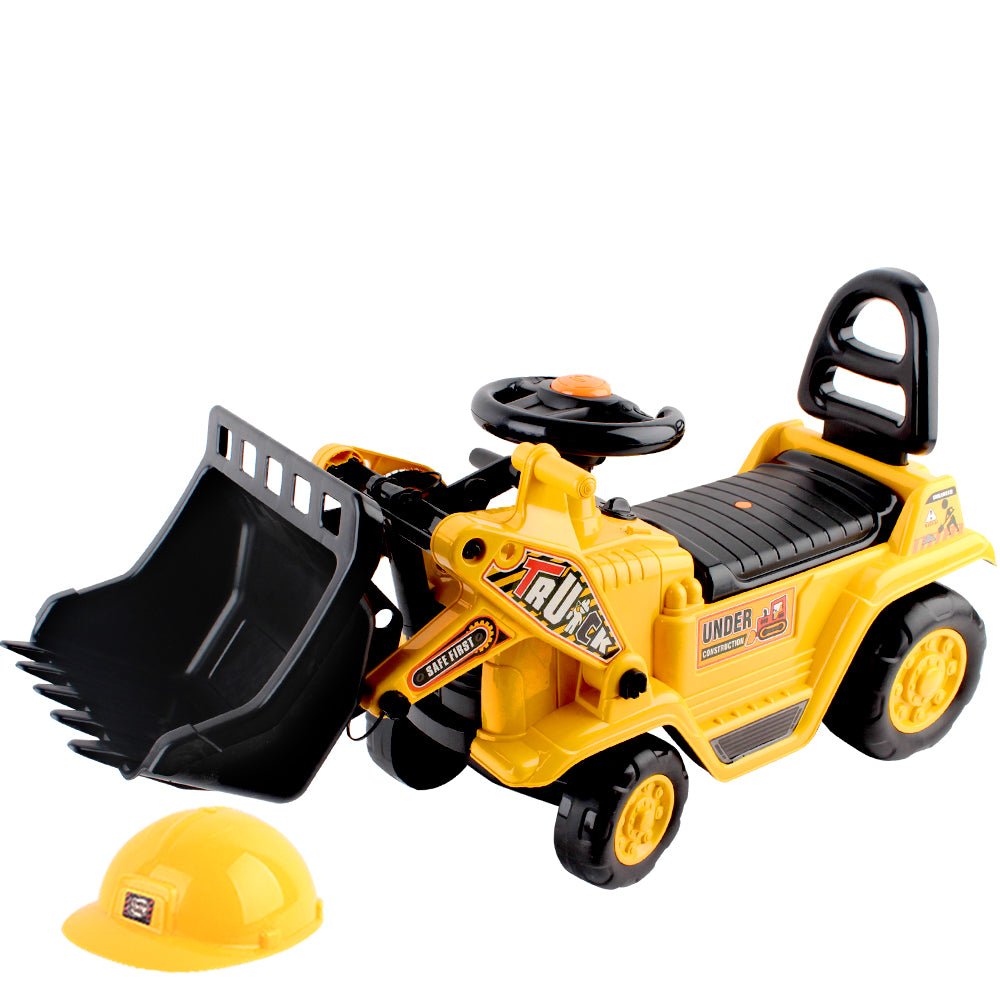 Kids Ride On Bulldozer - Yellow-0