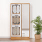 Mirror Shoe Cabinet White Mesh-3