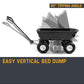 250kg Poly Pull Dump Cart Garden Hand Trailer Wagon Lawn Wheelbarrow-2