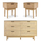 Rattan Bedroom Package | 2 x Bedside Tables with Drawer & Tallboy With 6 Drawers-0