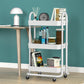 Storage Trolley Kitchen Cart 3 Tiers Rack Shelf Organiser Wheels White-4