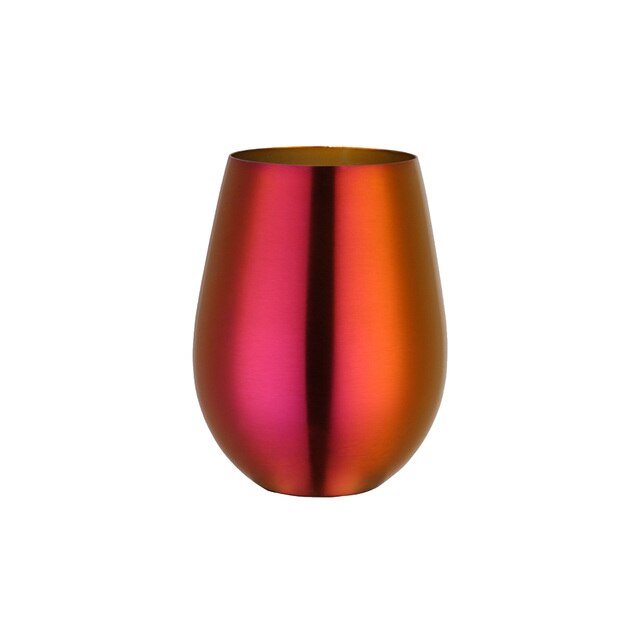 Sunset red stainless steel tumbler