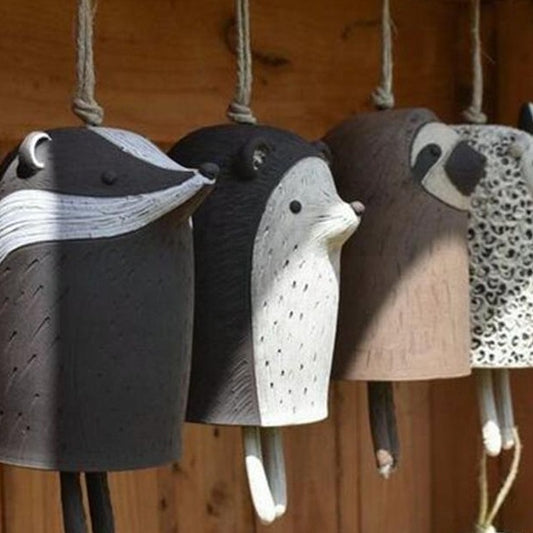 Badger hedgehog wind chimes