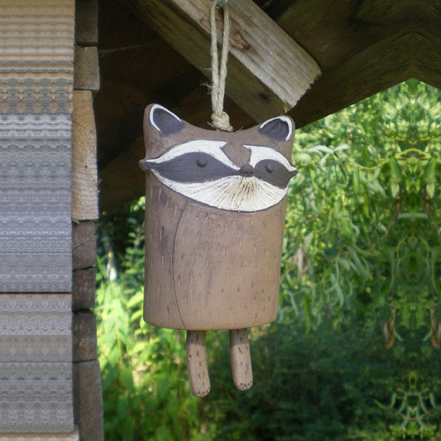 Racoon wind chime