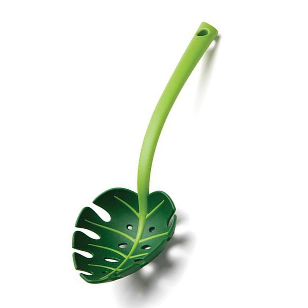 Palm leaf colander spoon