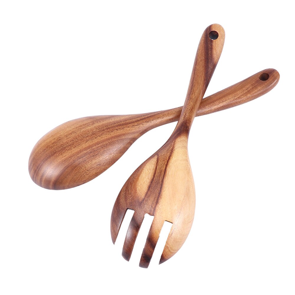 Timber salad servers back