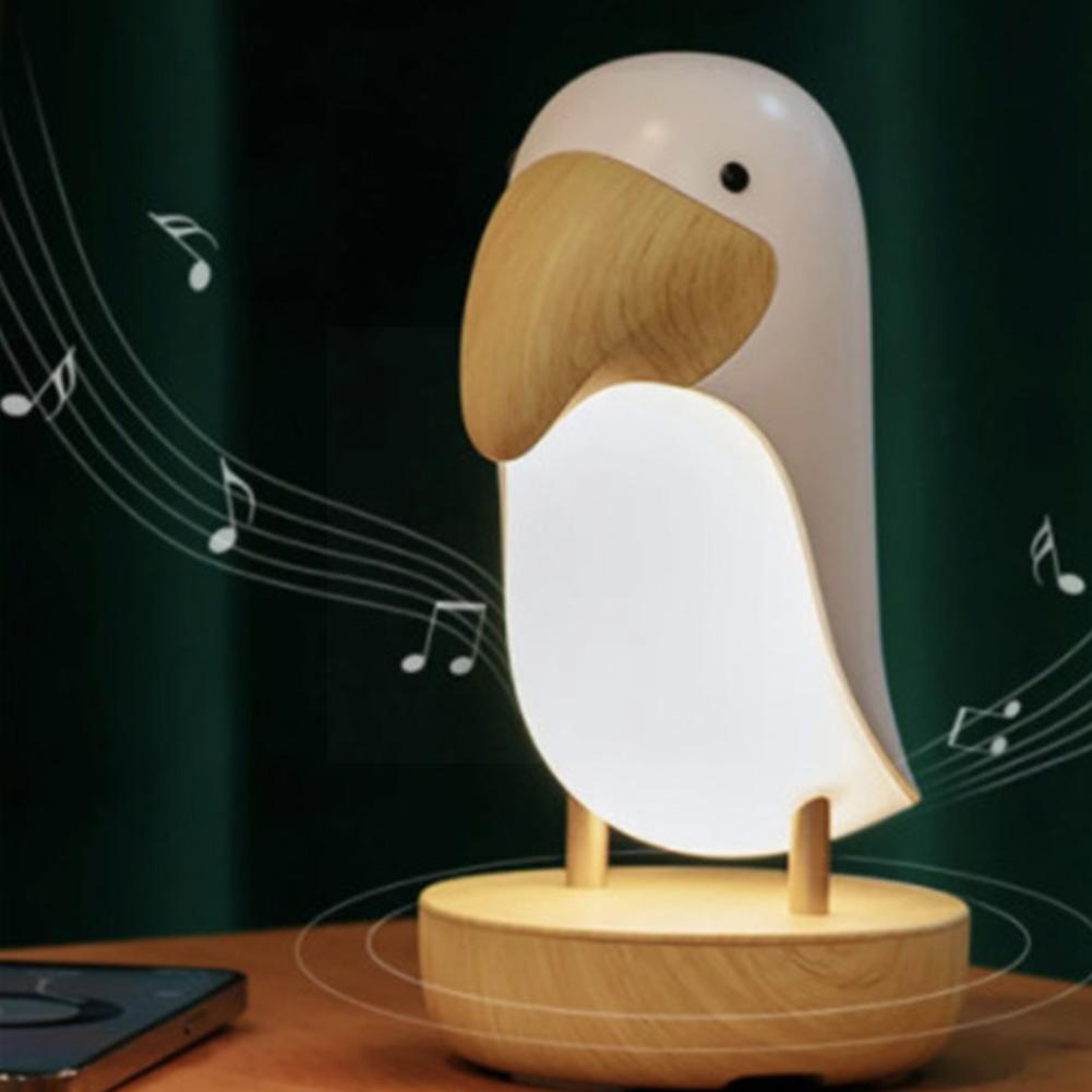 White toucan night light with Bluetooth speaker