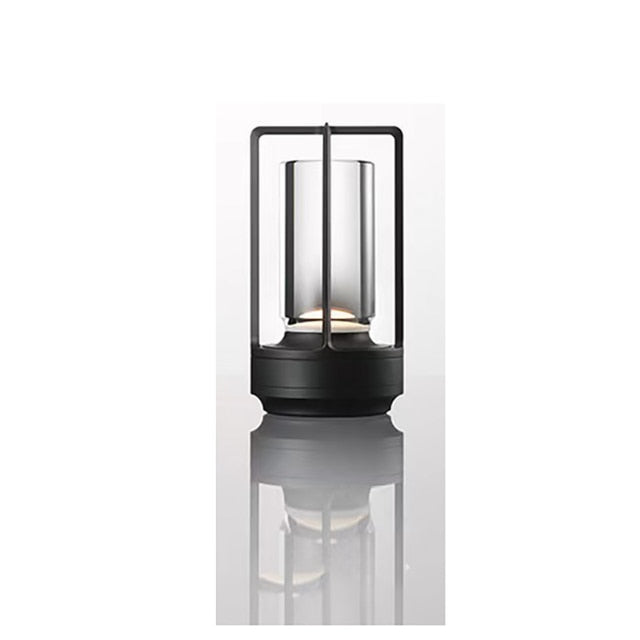 Touch lamp lantern in black