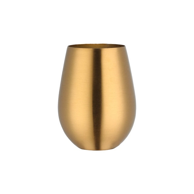 Gold stainless steel tumbler