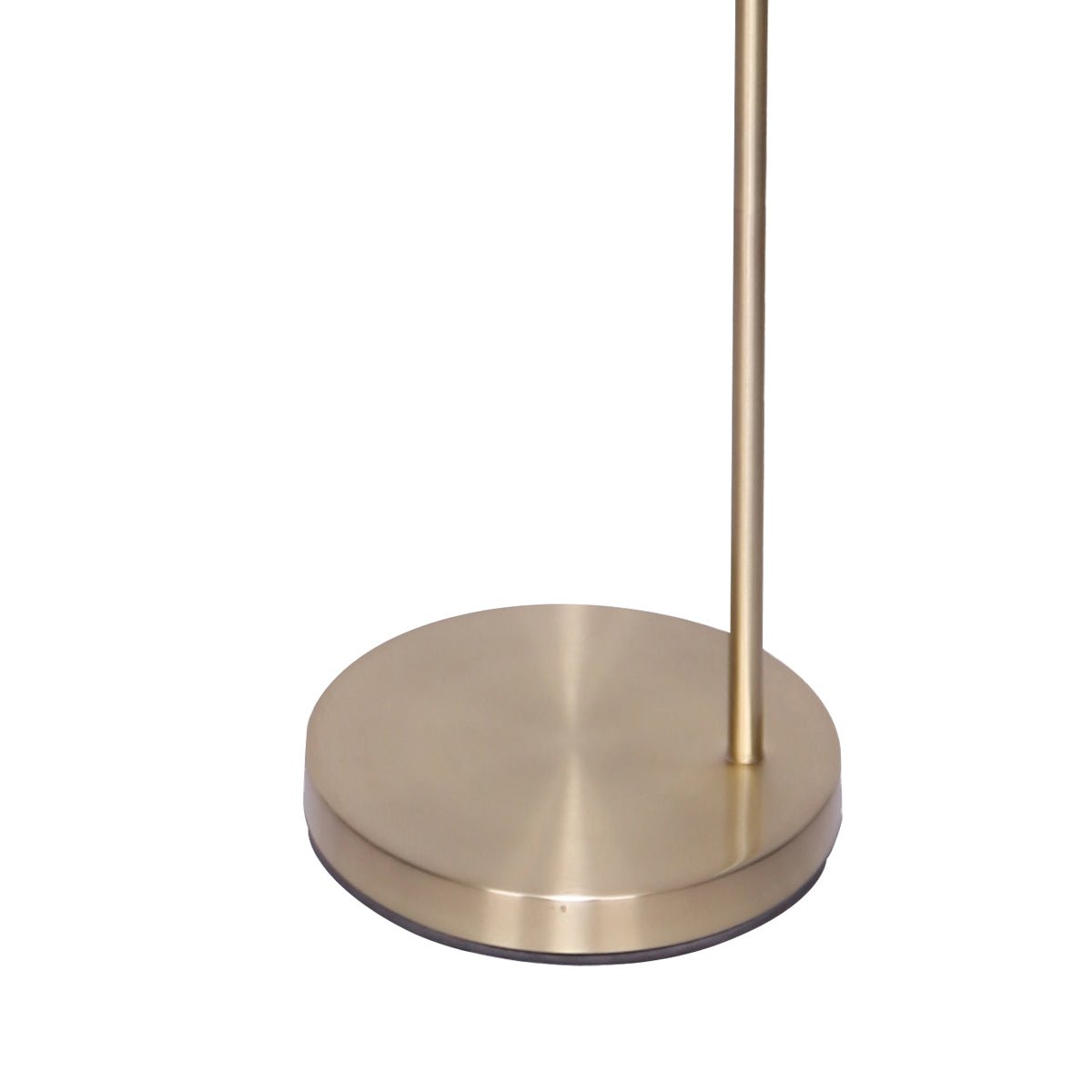 Base of modern metal lamp with brass finish