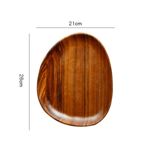 Wooden timber platter with rounded edges dimensions