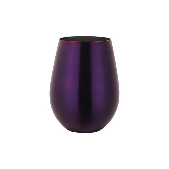 Purple stainless steel tumbler