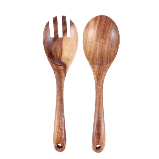 Timber salad servers