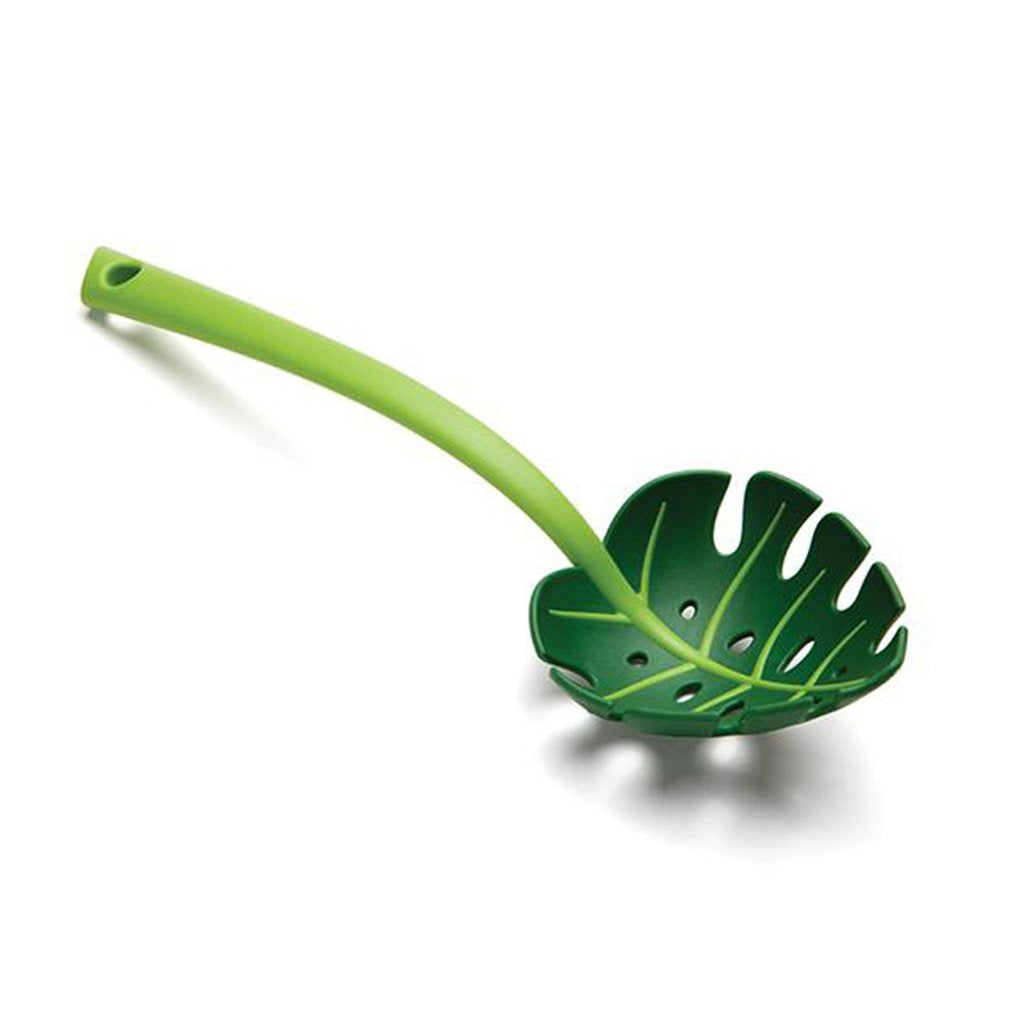 Palm leaf colander spoon