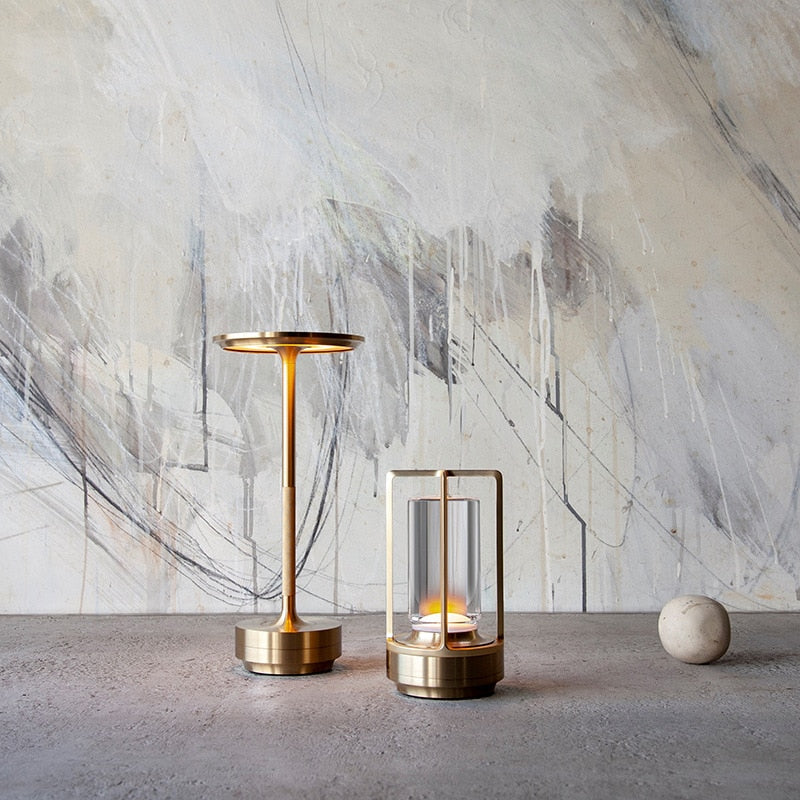 Gold touch lamps