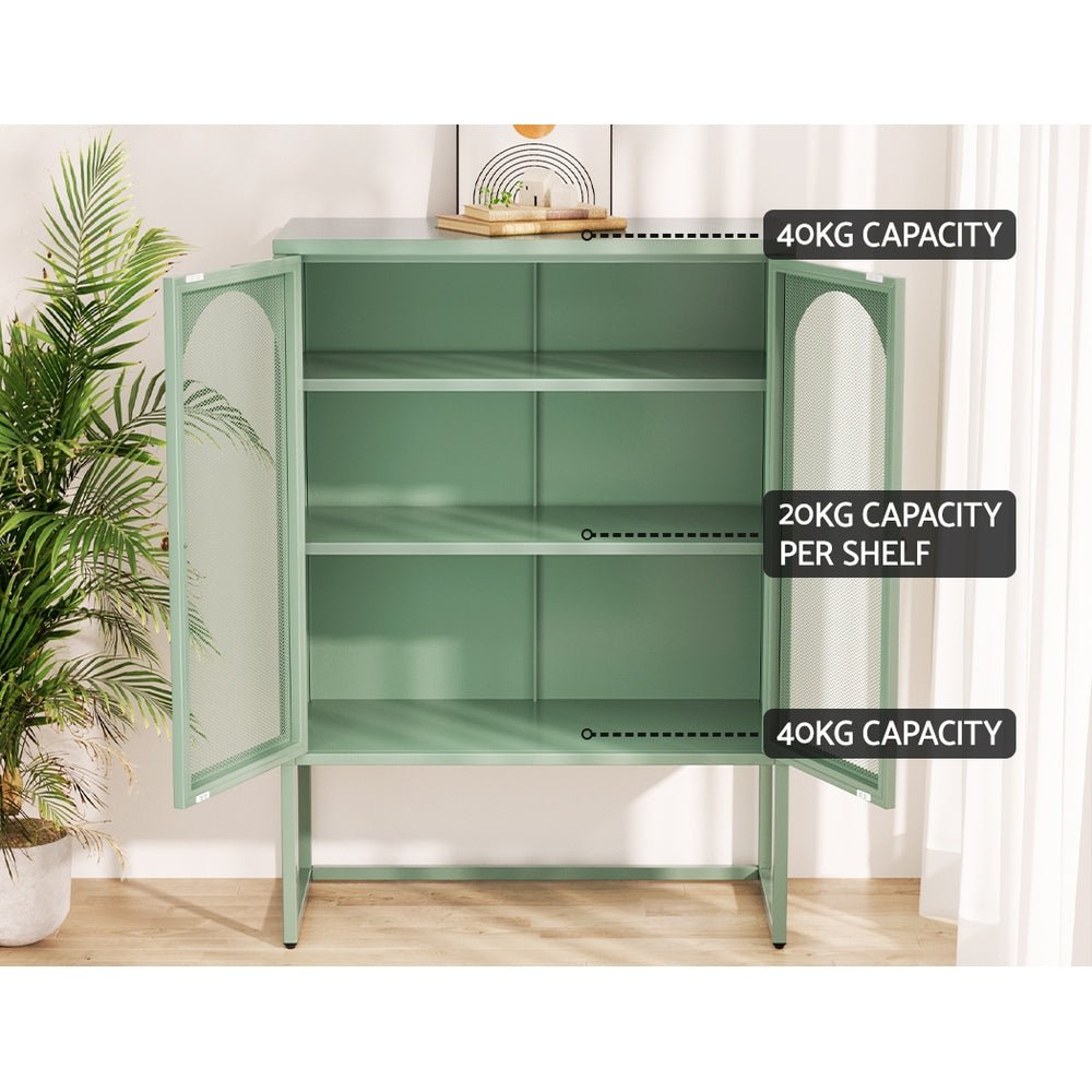 Elma Buffet Sideboard Storage Cabinet Green-5