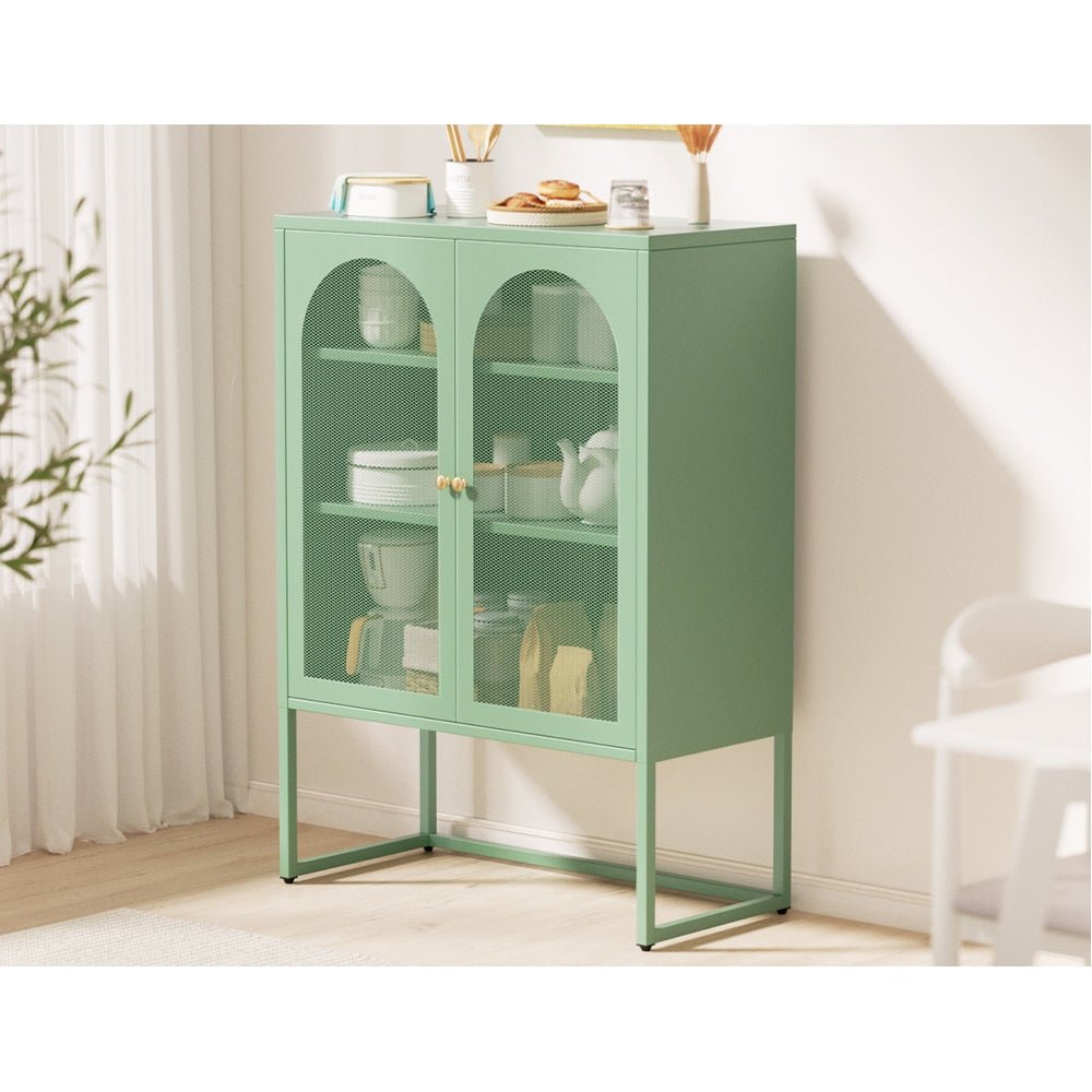 Elma Buffet Sideboard Storage Cabinet Green-4