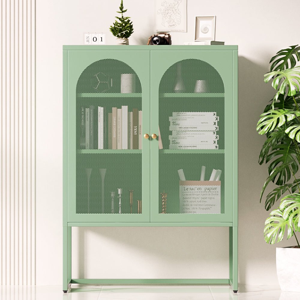 Elma Buffet Sideboard Storage Cabinet Green-0