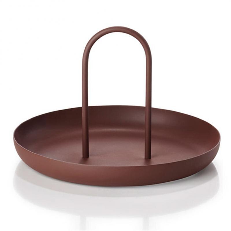 Modern brown tray with handle