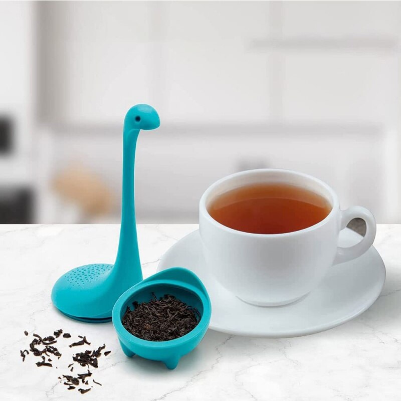 Blue Nessie tea strainer