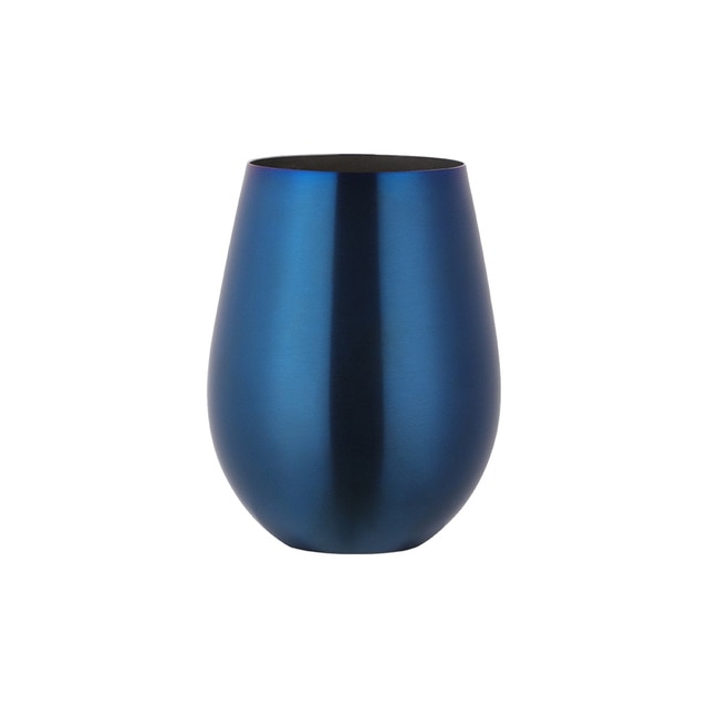 Blue stainless steel tumbler