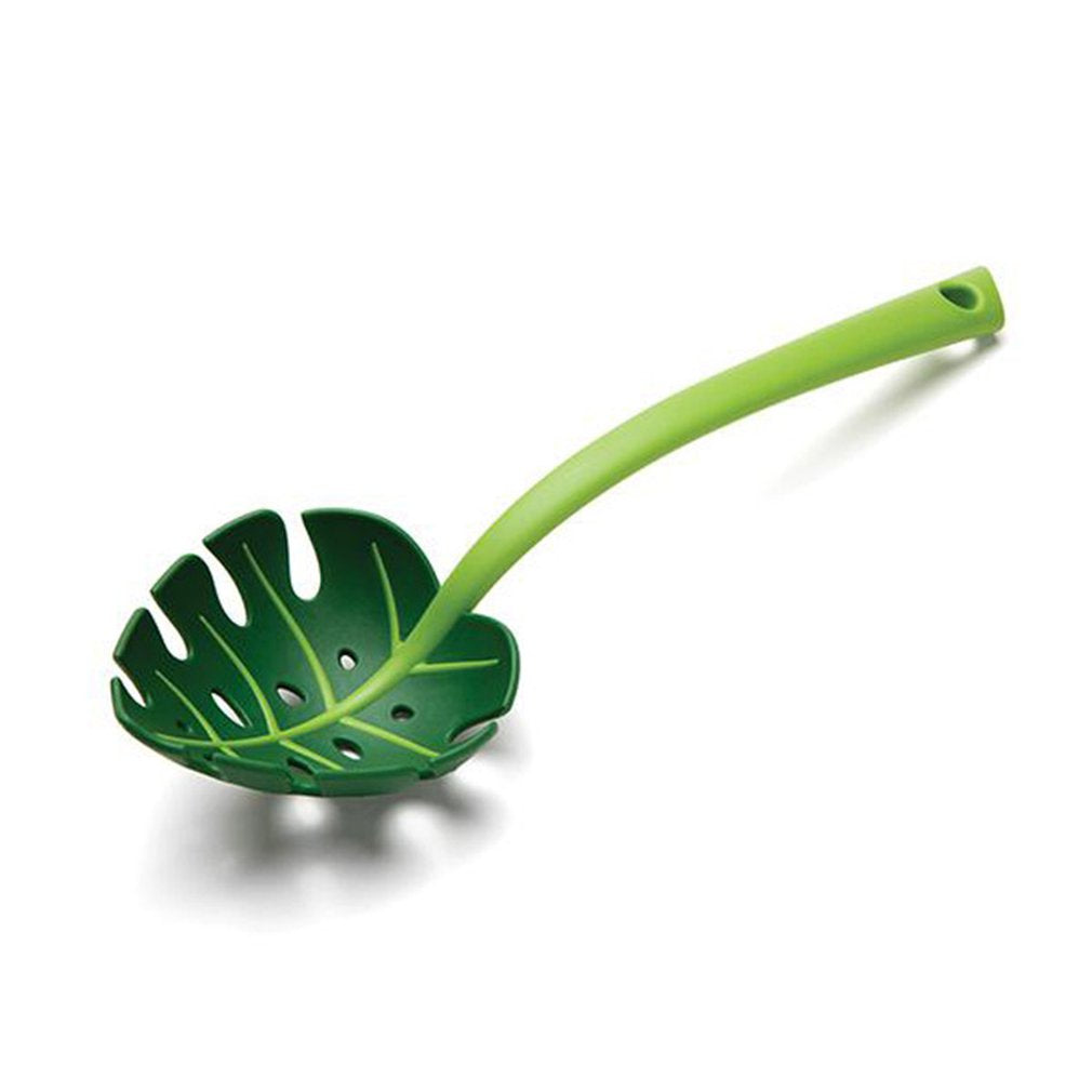 Palm leaf colander spoon