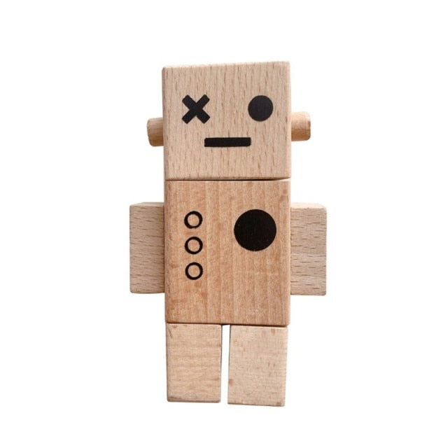 Timber wooden robot