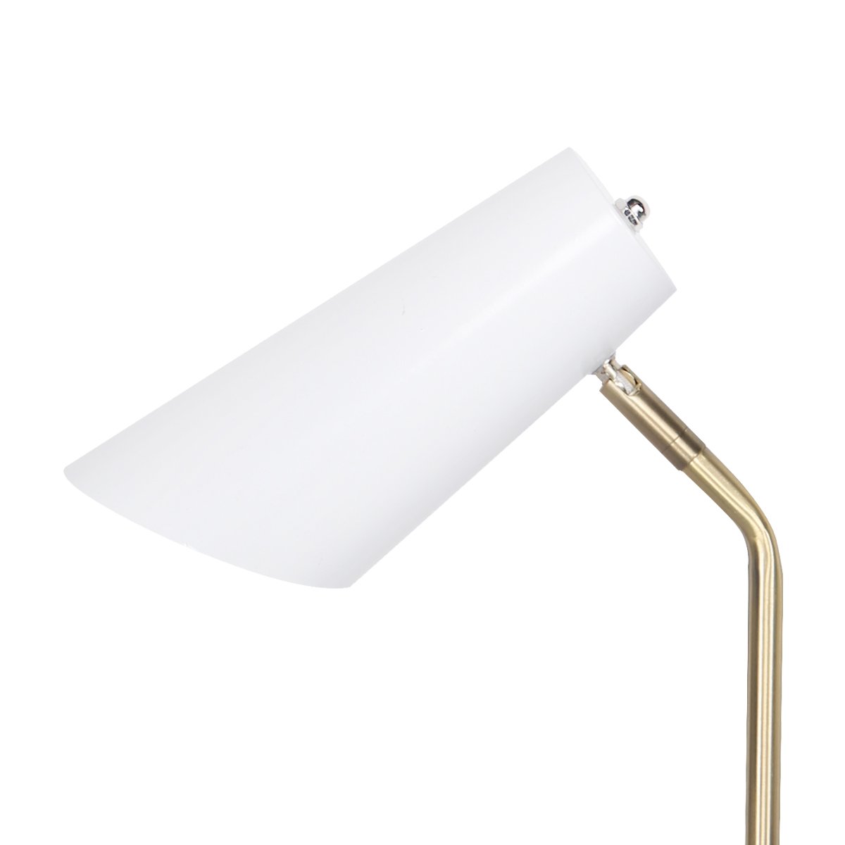 Electric Reading Light Table Lamp Brass Finish - White-3