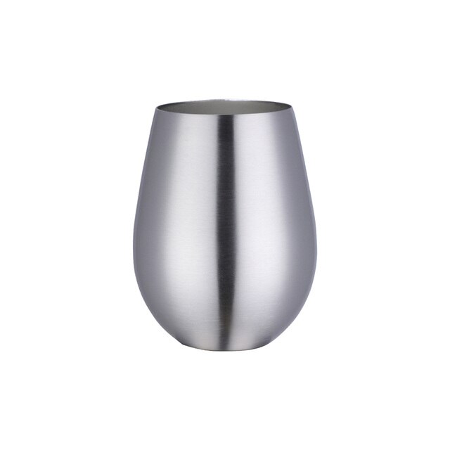 Silver stainless steel tumbler