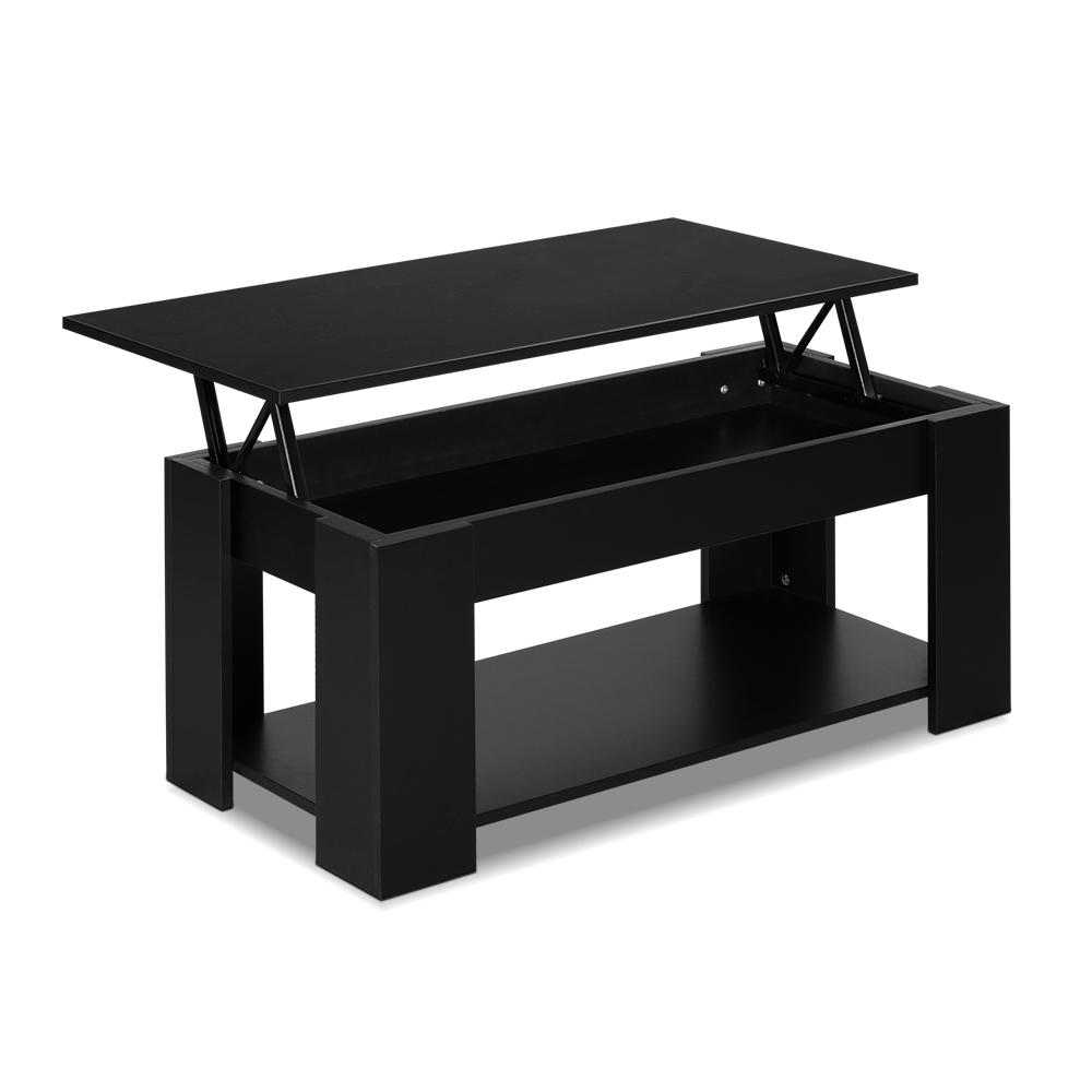 Lift Up Storage Coffee Table Black